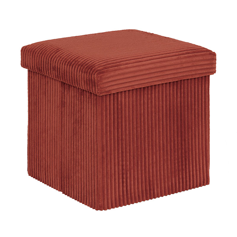 Pouf Pliable 38x38x38 Cm Velours Terraccotta Bon état -  reconditionné disponible sur Electro Depot